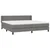 Vidaxl Box spring postelja z vzmetnico temno siva 200x200 cm blago