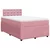Vidaxl Box spring postelja z vzmetnico roza 120x190 cm žamet