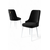 Hanah Home Set stolica Newa, 46x94x46 cm, 2 komada, Crno-bele