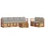 Set vanjskih sofa s jastukom 7 pcs Prirodna i svijetlo siva