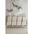 Hanah Home komoda Seza 120, 120 cm, bela / travertin / zlatna
