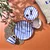 Home Talerz deserowy Dolce Vita 20 cm niebieskie pasy