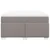 Vidaxl Box spring postelja z vzmetnico taupe 160x200 cm blago