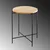 Hanah Home Klub sto 46x56x46cm Crno-Bež