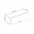 Hanah Home Kuhinjski element Kale 135, 135x45x54 cm, Antracit