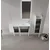 HANAH HOME Kupatilski ormarić sa umivaonikom i ogledalom (2 komada) Perla 110 349