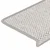 Vidaxl Samolepilne preproge za stopnice Sisal-Look 30 kosov Platina