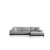 Atelier del Sofa Ugaona garnitura Eti 98x78x280cm Siva