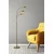 Aberto Design Podna lampa Badi 3, 170 cm, E27, Zlatne boje