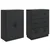 Set ormara 2 pcs Crna 66 x 34,5 x 87 cm Konstruirano drvo