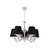 Opviq Luster Fiona, 15x10x13cm, IP20, Belo-crni