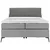 Hom`in POSTELJA BOXSPRING 120 cm x 200 cm , tekstil siva, temno siva