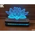Black Cut 3D Lampa Lotos Zelena
