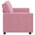 Vidaxl Dvosed roza 160x78x84 cm žamet