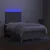 Vidaxl Box spring postelja z vzmetnico LED sv. siva 120x190 cm blago