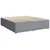 Vidaxl Box spring postelja z vzmetnico svetlo siva 180x200 cm blago