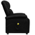 VIDAXL električni masažni TV fotelj/počivalnik iz umetnega usnja, črn