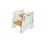 Step stool - bela, prirodna bela