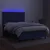 Vidaxl Box spring postelja z vzmetnico LED modra 140x190 cm blago