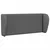 vidaXL Ušesni vzglavnik Dim Siva 40 x 23 x 6 cm blago
