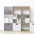 FIVE Regal sa 6 polica MIX&MODUL 67,6x32x100,5cm, Bijela