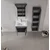 HANAH HOME Kupatilski ormarić sa umivaonikom i ogledalom (2 komada) Side 65 v2 786