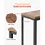 VEVOR Konsolna miza 180x20x80 cm rjava