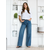 Sinsay - Wide leg farmerke - mornarsko