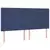 LED uzglavlje plavo 200x5x118/128 cm od tkanine