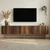 Hanah Home TV komoda Nexus, 180 cm, travertin / orah Barok / zlatna