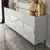 Hanah Home Komoda Milan 180x80x40cm Belo-Zlatna