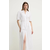 Pamučna haljina Liu Jo boja: bijela, maxi, širi se prema dolje