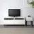BESTA TV stalaža s fiokama, bela/Selsviken/Stubbarp tamnosiva, 120x42x48 cm