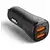 shumee 30W Spigen 2xUSB-A avtomobilski polnilnik črne barve