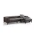 Atelier del Sofa Ugaona garnitura Horizon 85x77x250cm Tamnosiva