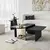 Hanah Home Set klub stolova Luna, 4 komada, Crna