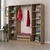 Hanah Home Garderober Kale-7498, 180x190x52 cm, Hrast