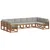 Set vanjskih sofa 10 kom. Prirodna i svijetlo siva