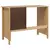 Stol s ladicama s ladicama HILL Medeno smeđa 100 x 45 x 74 cm
