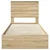 Krevet s od storage Sonoma hrast 100 x 200 cm Konstruirano drvo