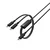 Acefast C5 USB-C - USB-C/USB-C 2v1 kabel, 100W, 480Mb/s - črn