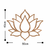 WALLXPERT Lotus Flower 1 Copper
