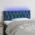 Vidaxl LED posteljno vzglavje temno modro 100x7x78/88 cm žamet