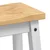 vidaXL Barski stol 2 pcs Bela in vosek iz medu 44 x 30 x 63 cm