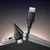 Hoco USB-A na USB-C kabel Hoco 3A, silikonski, 1 m, X124, črn