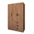 Hanah Home Garderober Easy 1600-56, 90x174.8x47 cm, Smeđi