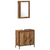 Set namještaja za kupaonicu 3 pcs Smeđa 33 x 33 x 120.5 cm