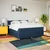 Vidaxl Box spring postelja z vzmetnico modra 180x200 cm blago