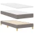 Vidaxl Postelja boxspring z vzmetnico Taupe 100 x 200 cm blago