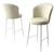 Hanah Home Set barskih stolica Alte, 6 komada, Krem-beli